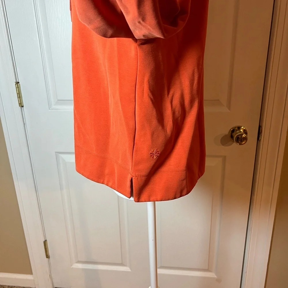 ATHLETA WOMEN'S LARKSPUR RED LONG SLEEVE SEASOFT HOODIE SWEATSHIRT Sz Small